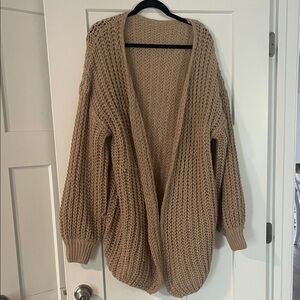 Cozy Tan Knit Sweater